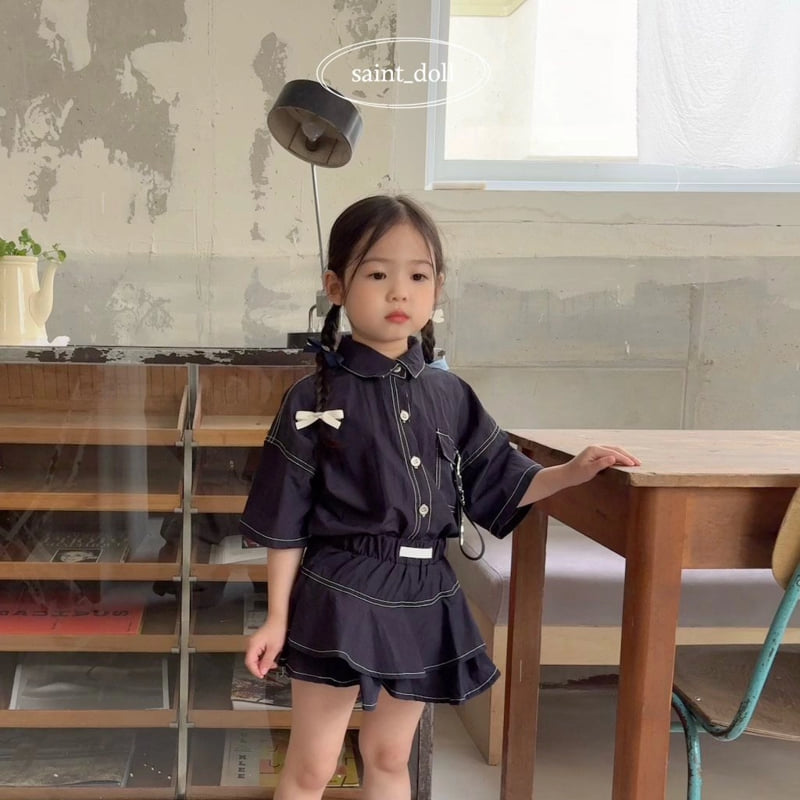 Saint Doll - Korean Children Fashion - #discoveringself - Stitch Pocket Shirt Denim - 11