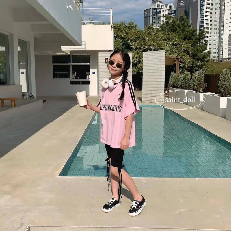 Saint Doll - Korean Children Fashion - #fashionkids - Two-Line Uniform Tee - 8