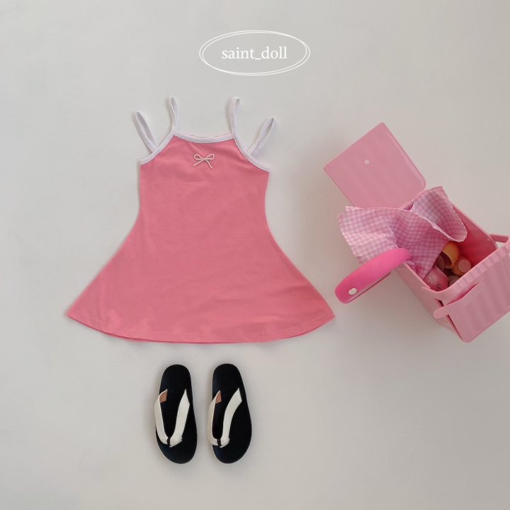 Saint Doll - Korean Children Fashion - #fashionkids - Pearl Ribbon One-Piece - 2