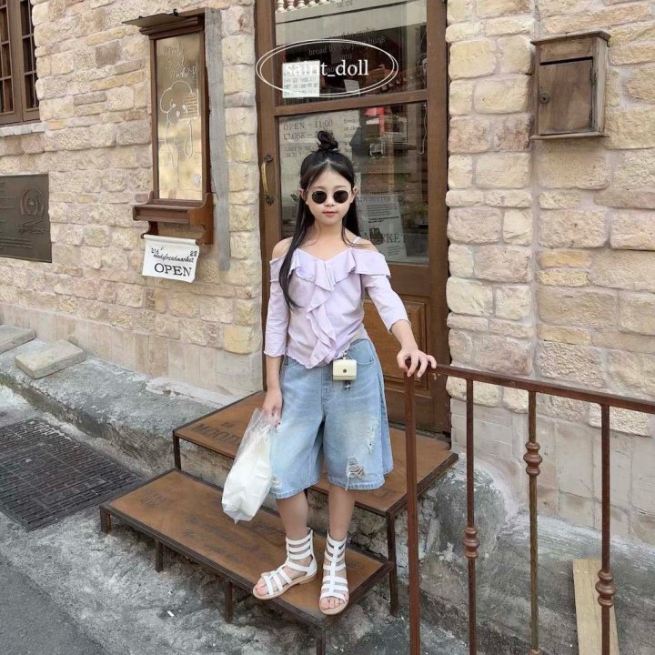 Saint Doll - Korean Children Fashion - #fashionkids - Luno Denim Short Pants - 7