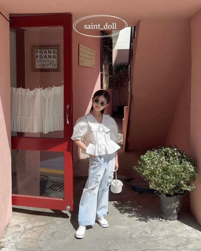 Saint Doll - Korean Children Fashion - #fashionkids - Petite Open Blouse