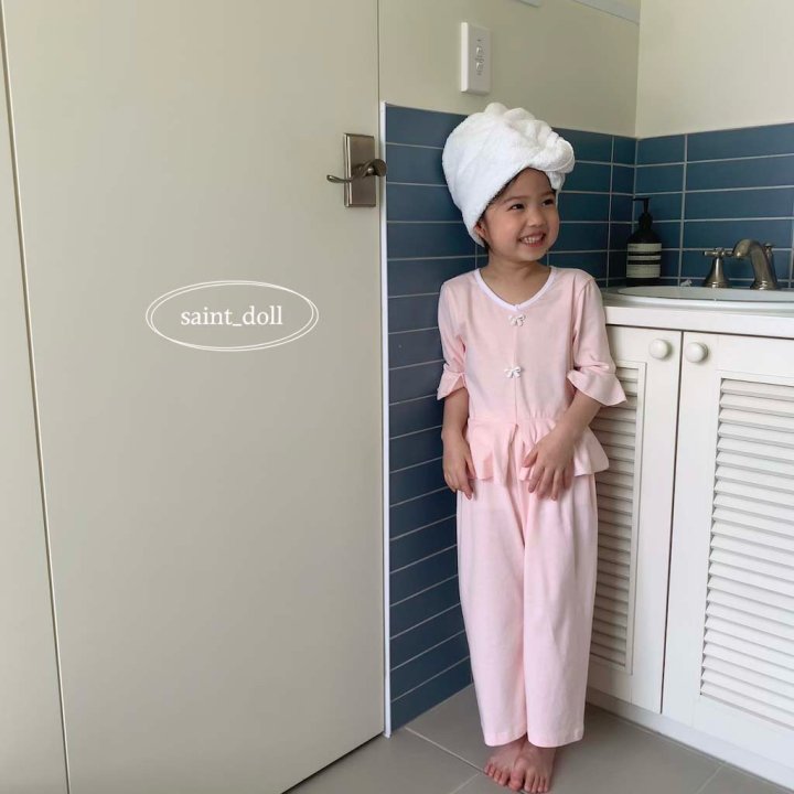 Saint Doll - Korean Children Fashion - #fashionkids - Ribbon Pajamas Set - 5