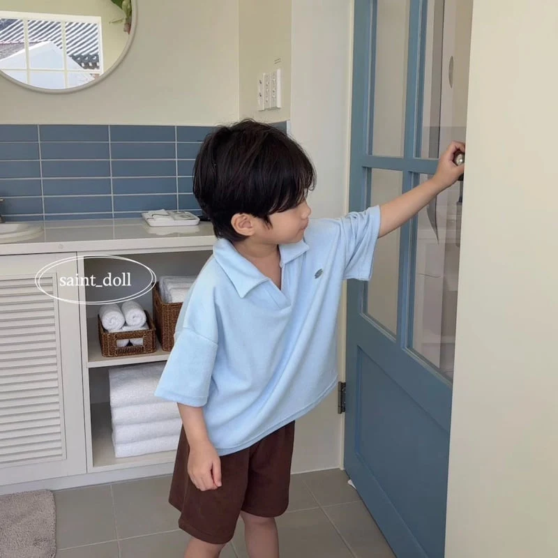 Saint Doll - Korean Children Fashion - #fashionkids - Terry Collar Tee - 6