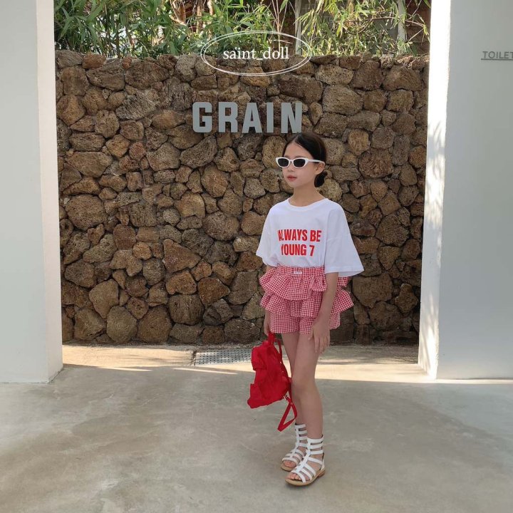 Saint Doll - Korean Children Fashion - #kidsshorts - Check Check Skirt - 11