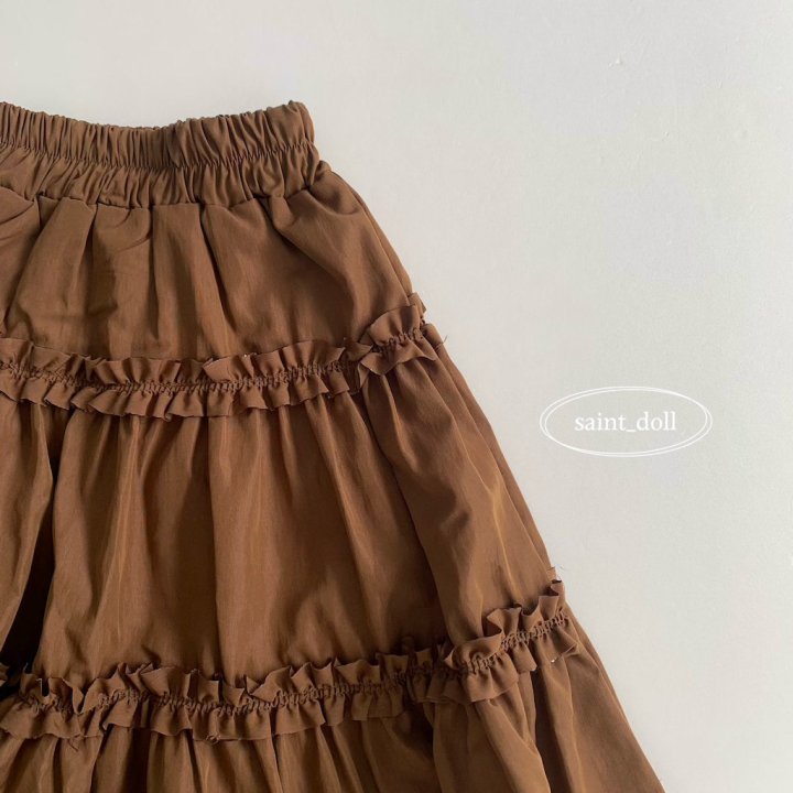 Saint Doll - Korean Children Fashion - #kidsshorts - Frill Cancan Long Skirt - 5