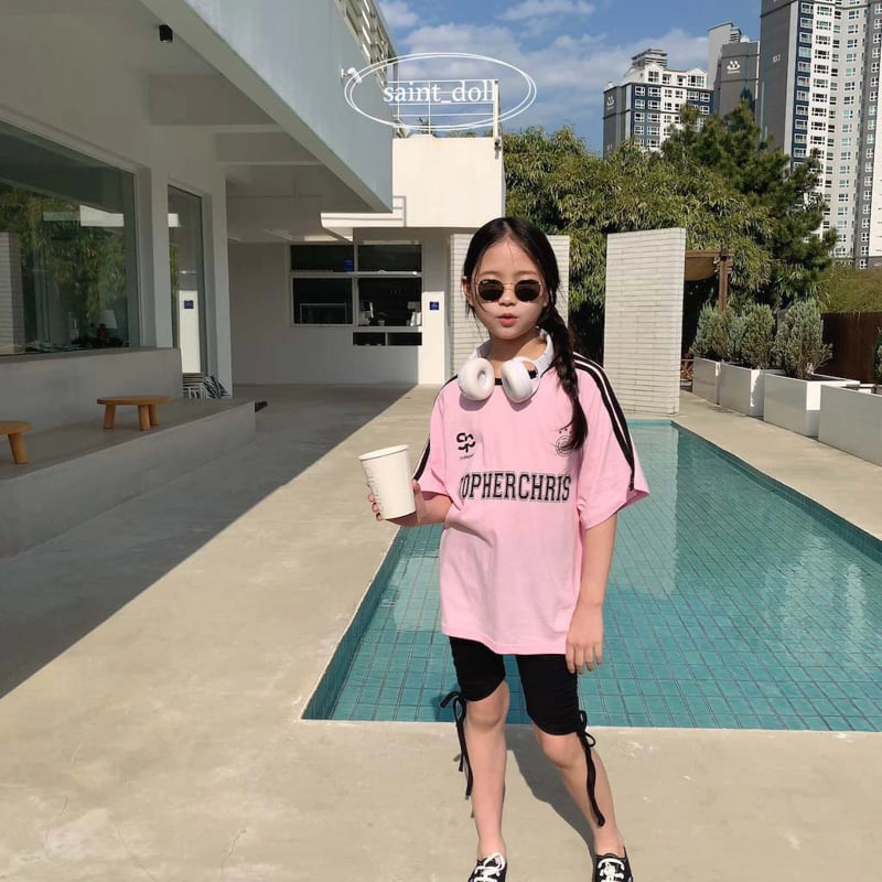 Saint Doll - Korean Children Fashion - #kidsstore - Two-Line Uniform Tee - 10