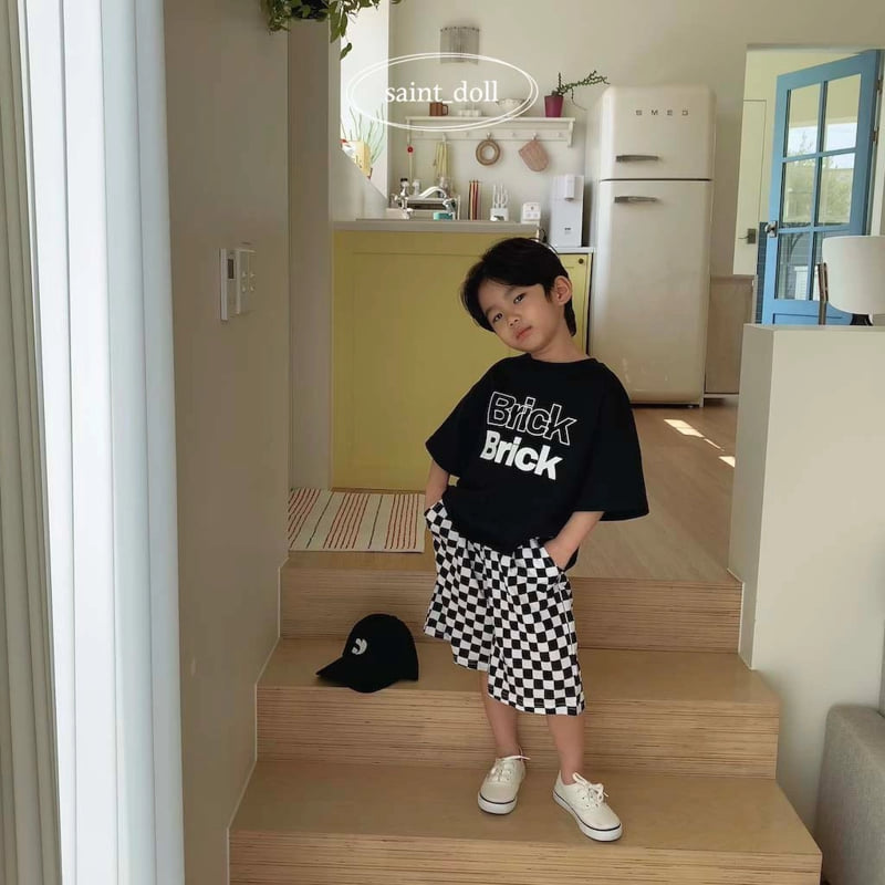 Saint Doll - Korean Children Fashion - #kidsstore - BRICK Tee - 8
