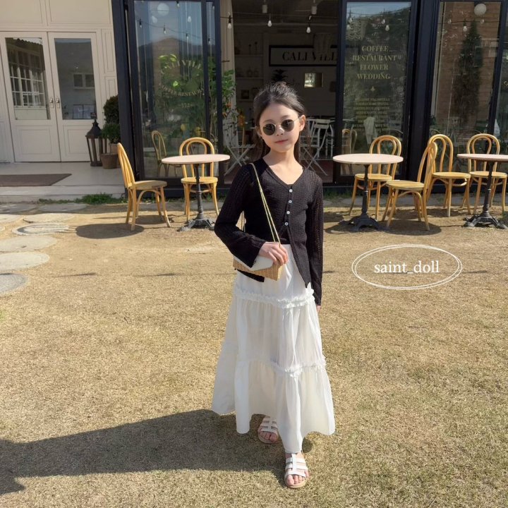Saint Doll - Korean Children Fashion - #kidsstore - Frill Cancan Long Skirt - 6