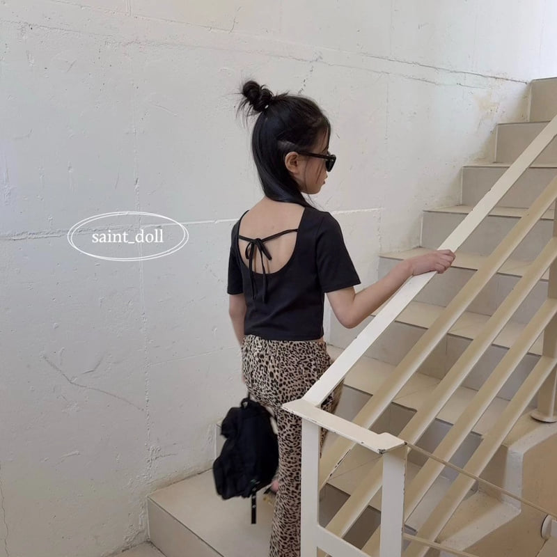 Saint Doll - Korean Children Fashion - #kidsstore - Backless Short Sleeve Tee