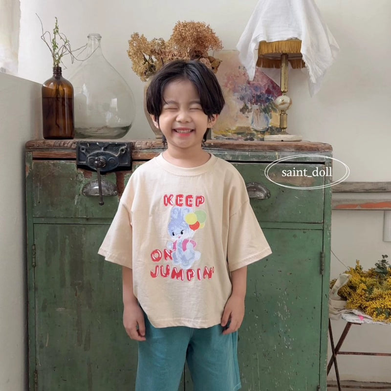 Saint Doll - Korean Children Fashion - #kidsstore - Jumping Rabbit Tee - 11