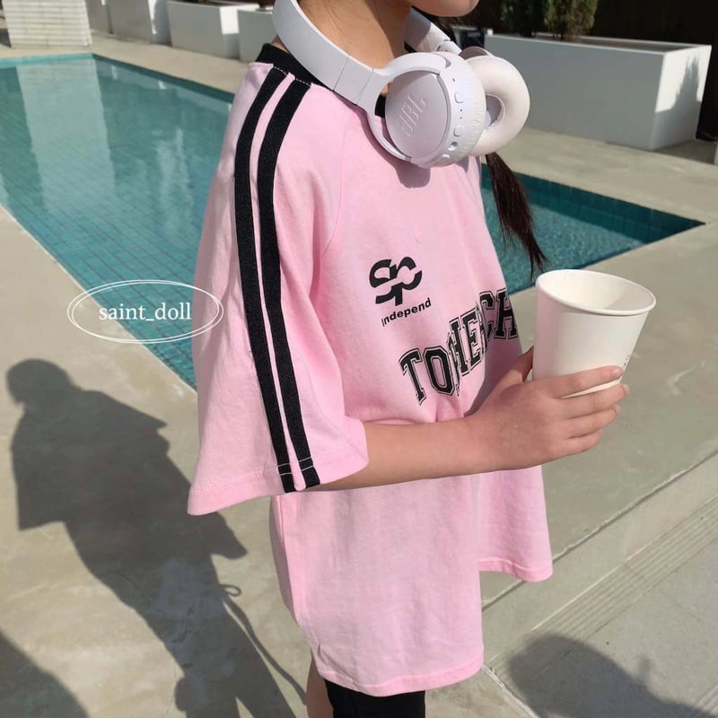 Saint Doll - Korean Children Fashion - #kidzfashiontrend - Two-Line Uniform Tee - 11