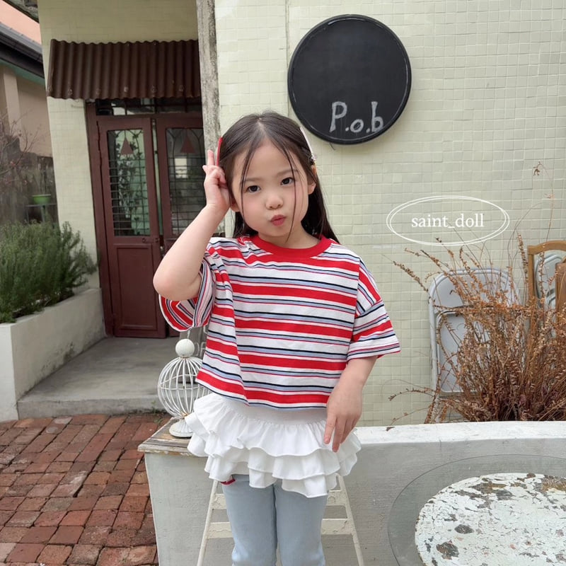 Saint Doll - Korean Children Fashion - #kidzfashiontrend - Colorful Crop Tee - 7