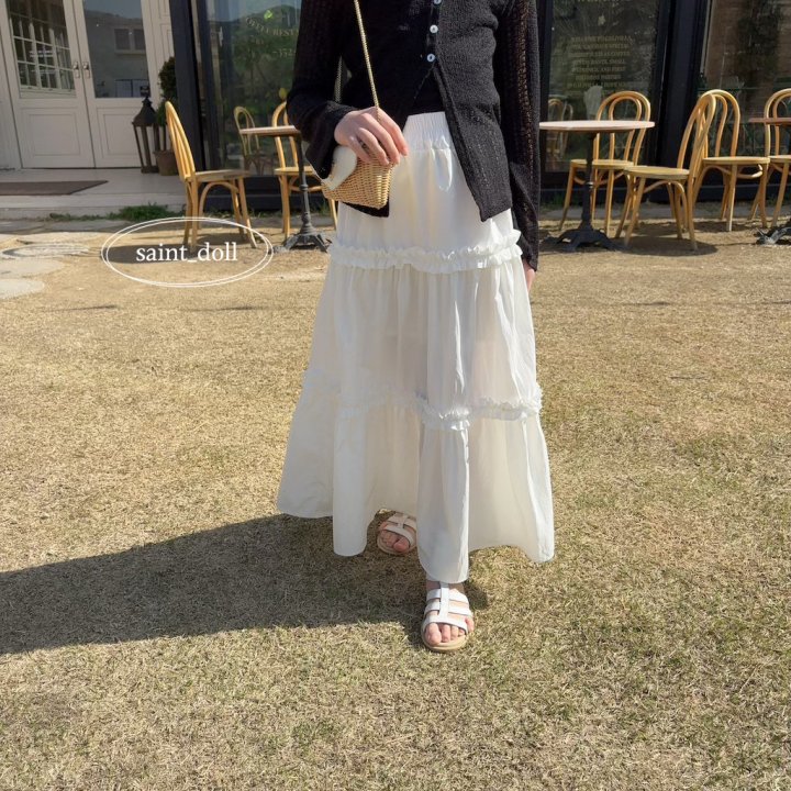 Saint Doll - Korean Children Fashion - #kidzfashiontrend - Frill Cancan Long Skirt - 7