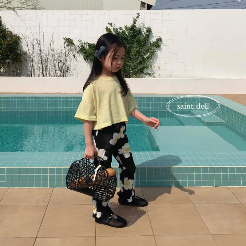 Saint Doll - Korean Children Fashion - #kidzfashiontrend - Linen Crop Tee - 3