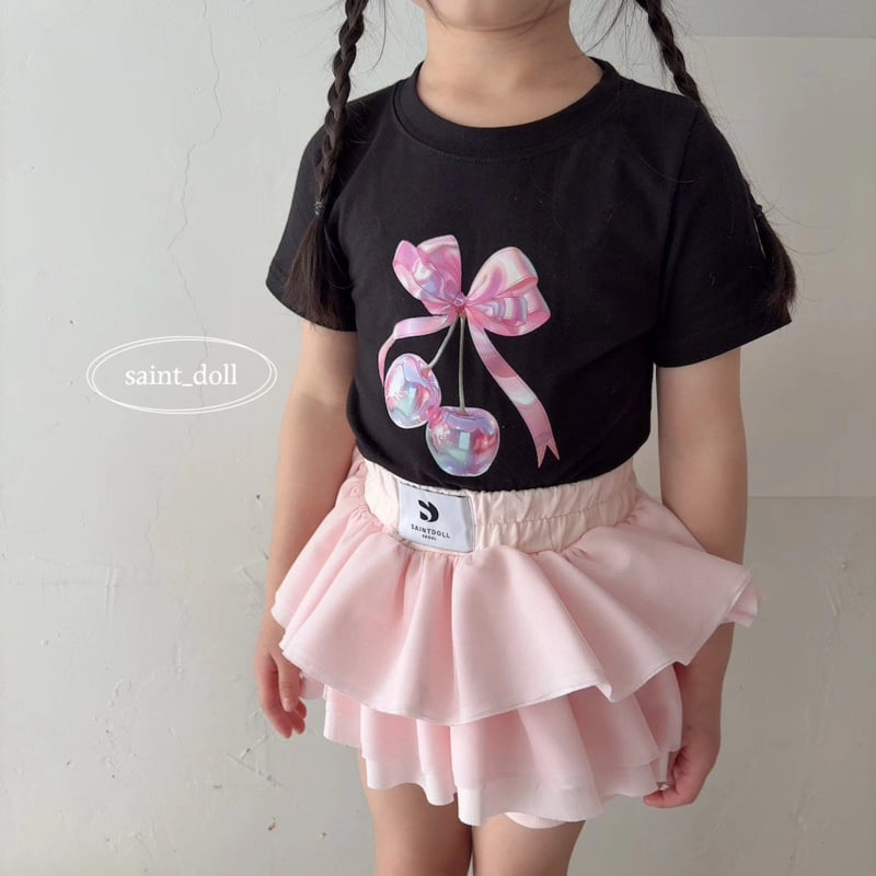 Saint Doll - Korean Children Fashion - #kidzfashiontrend - Bling Cherry Tee - 3