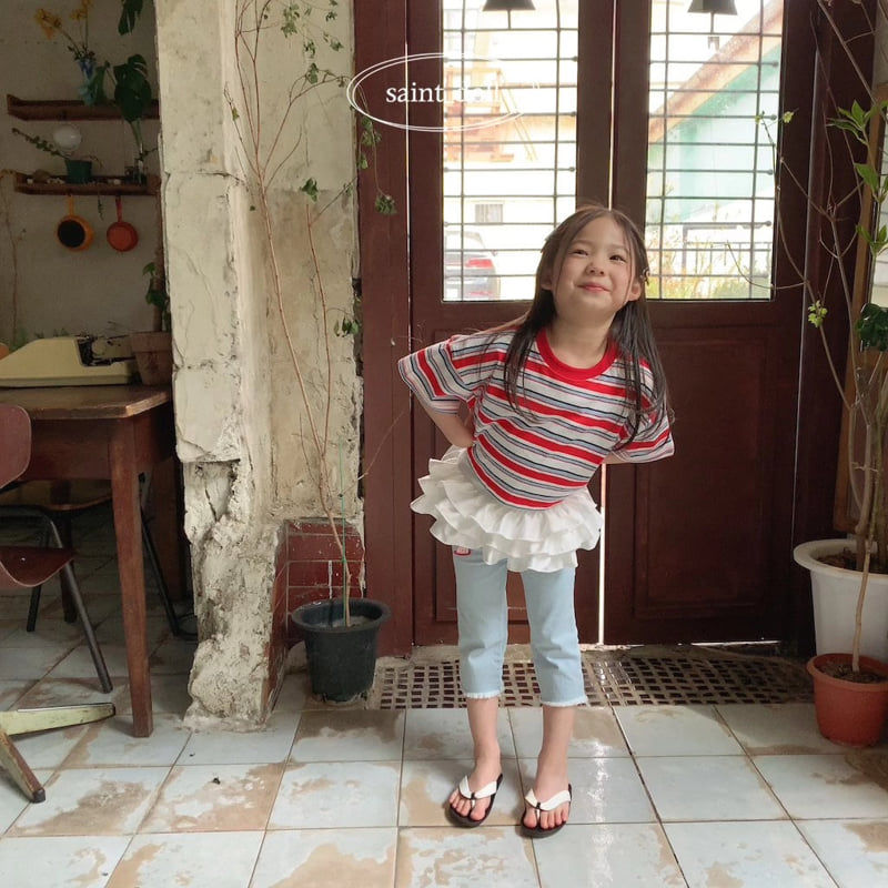 Saint Doll - Korean Children Fashion - #littlefashionista - Colorful Crop Tee - 9