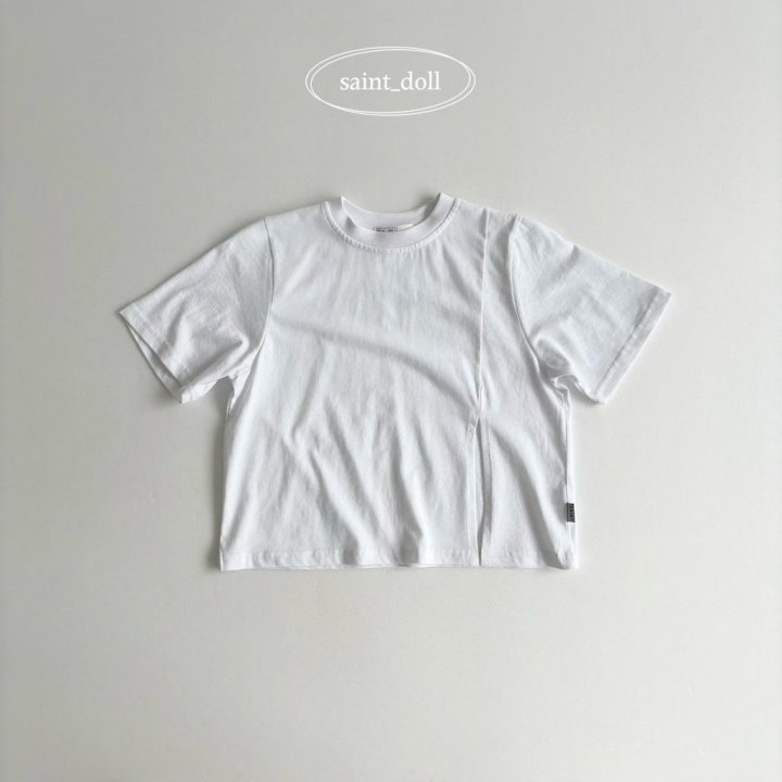 Saint Doll - Korean Children Fashion - #littlefashionista - Diagonal Cut Tee - 2