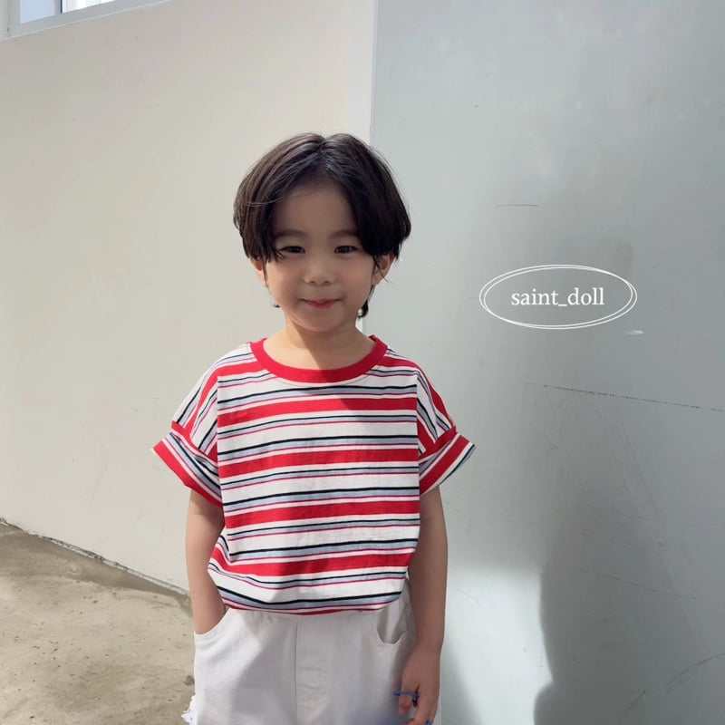 Saint Doll - Korean Children Fashion - #littlefashionista - Loose Stripe Tee - 3