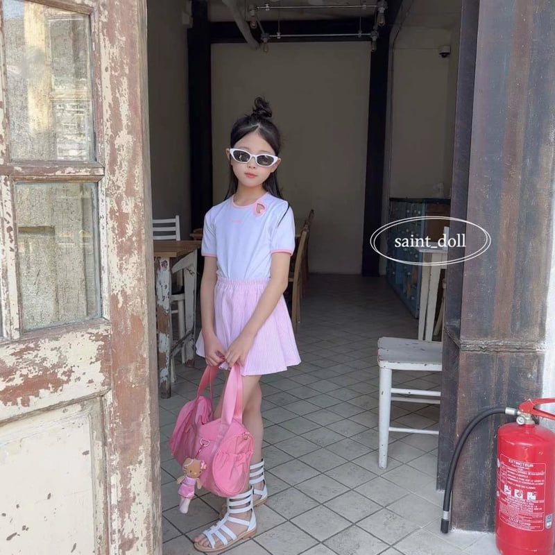 Saint Doll - Korean Children Fashion - #littlefashionista - Lovely Heart Tee - 2