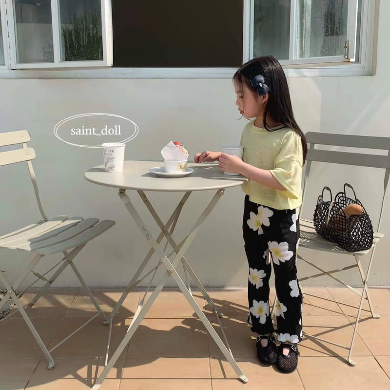 Saint Doll - Korean Children Fashion - #littlefashionista - Linen Crop Tee - 5