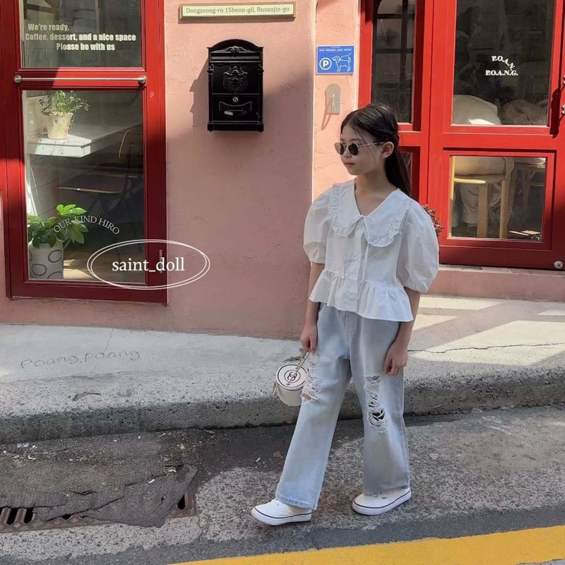 Saint Doll - Korean Children Fashion - #littlefashionista - Petite Open Blouse - 6
