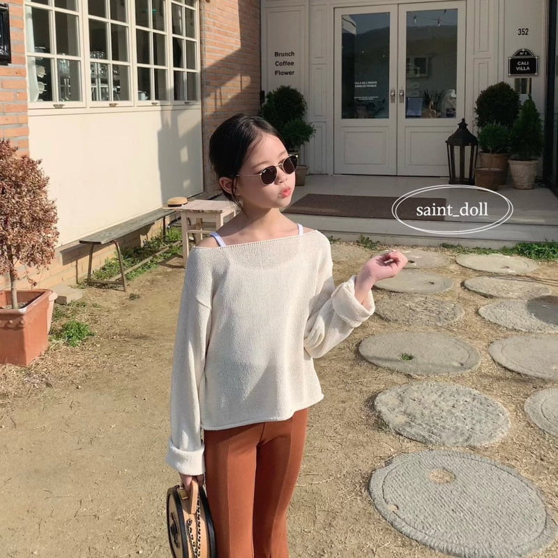 Saint Doll - Korean Children Fashion - #littlefashionista - Boat Neck Knit - 7