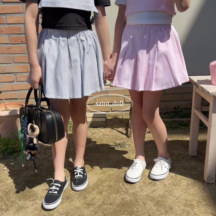 Saint Doll - Korean Children Fashion - #littlefashionista - Ive Wrinkle Skirt - 6