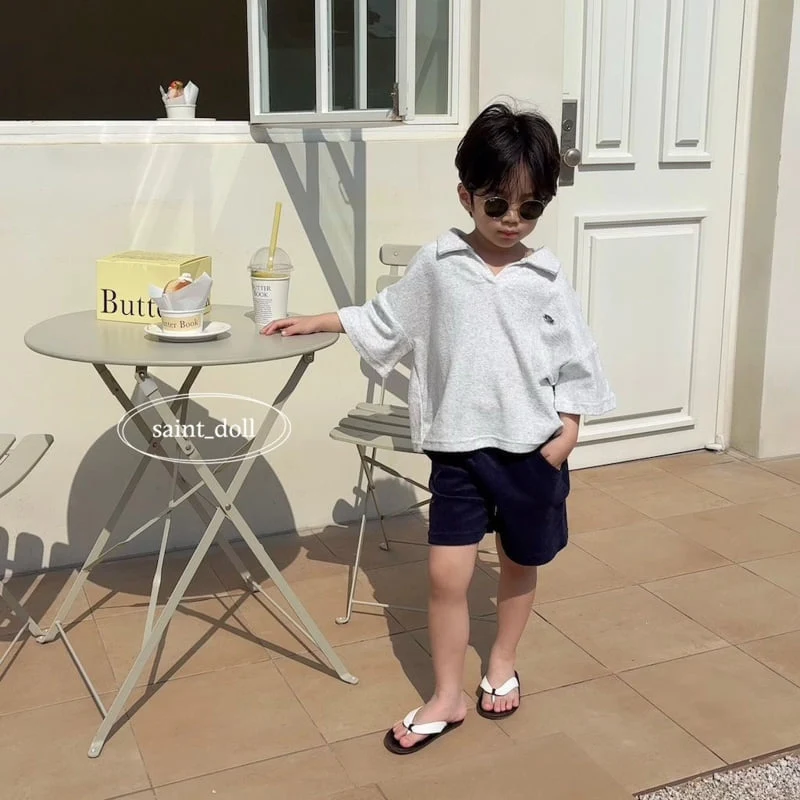 Saint Doll - Korean Children Fashion - #littlefashionista - Terry Collar Tee - 11