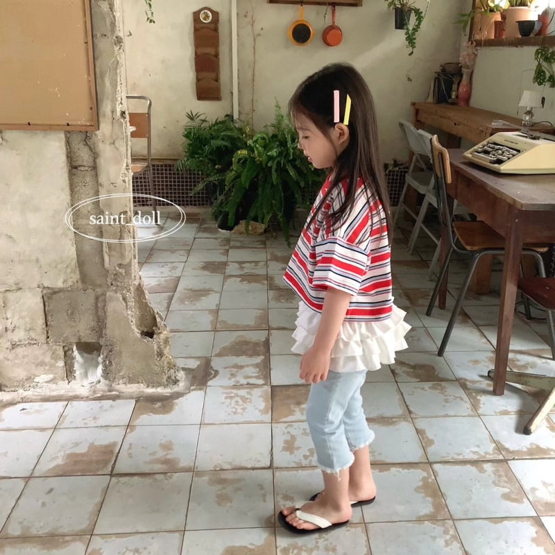 Saint Doll - Korean Children Fashion - #magicofchildhood - Colorful Crop Tee - 10