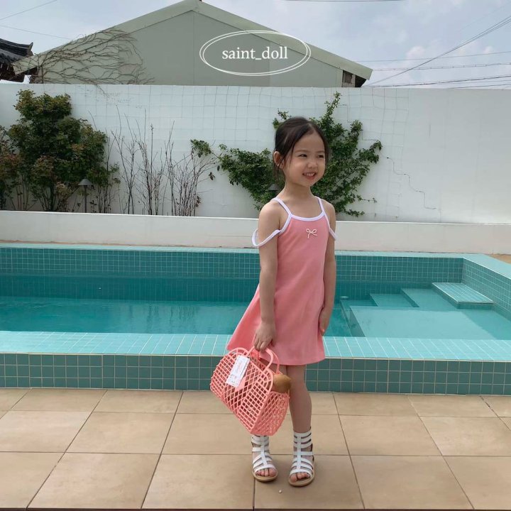 Saint Doll - Korean Children Fashion - #magicofchildhood - Pearl Ribbon One-Piece - 8
