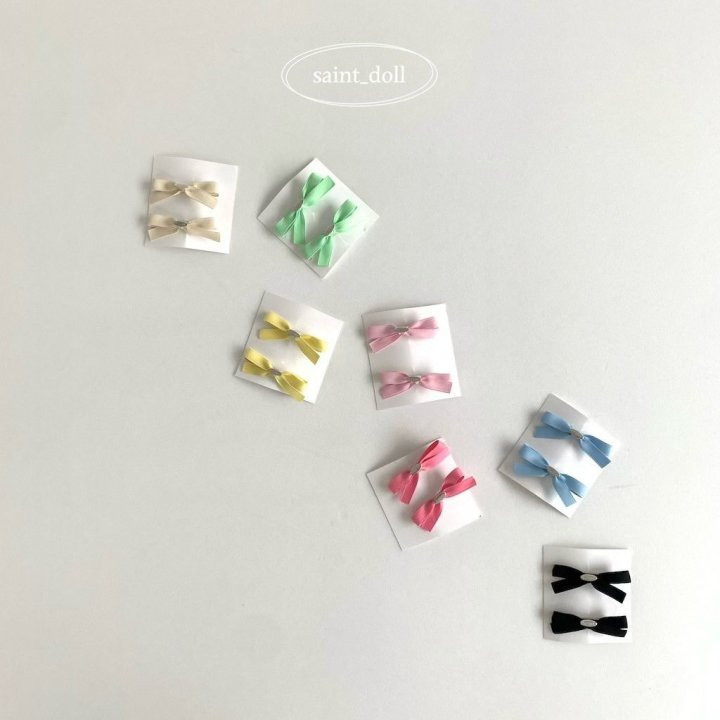 Saint Doll - Korean Children Fashion - #magicofchildhood - Colored Paper Ribbon Pin Set - 2
