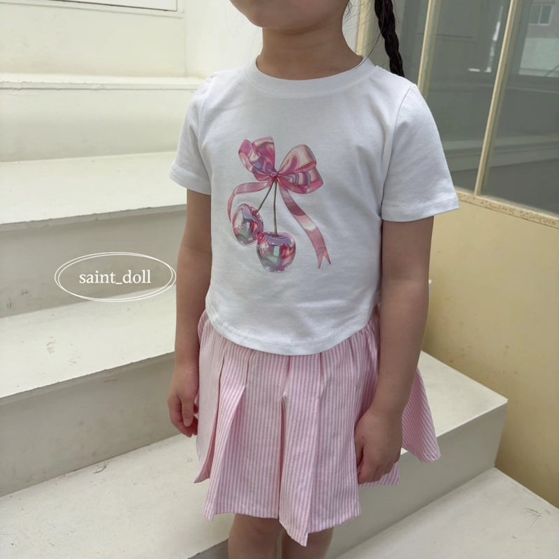 Saint Doll - Korean Children Fashion - #magicofchildhood - Bling Cherry Tee - 6