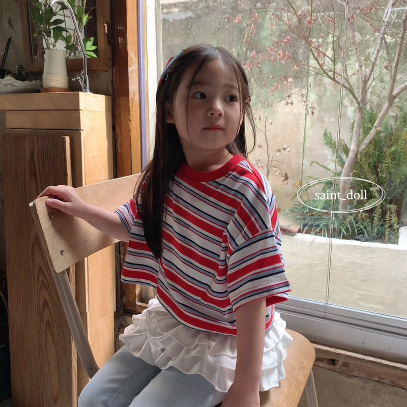 Saint Doll - Korean Children Fashion - #minifashionista - Colorful Crop Tee - 11