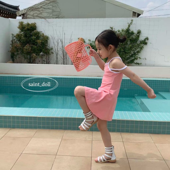 Saint Doll - Korean Children Fashion - #minifashionista - Pearl Ribbon One-Piece - 9