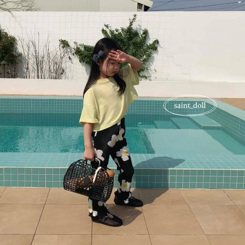 Saint Doll - Korean Children Fashion - #minifashionista - Linen Crop Tee - 7