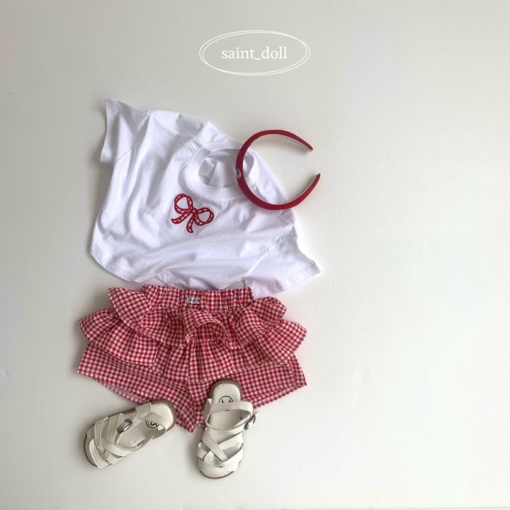 Saint Doll - Korean Children Fashion - #minifashionista - Check Check Skirt - 4