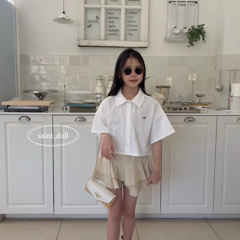 Saint Doll - Korean Children Fashion - #toddlerclothing - Back Ribbon Short Sleeve Shirt - 4