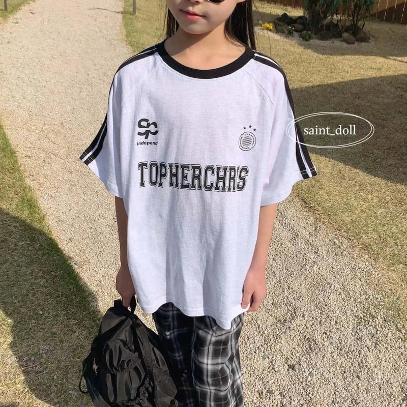 Saint Doll - Korean Children Fashion - #stylishchildhood - Two-Line Uniform Tee - 3
