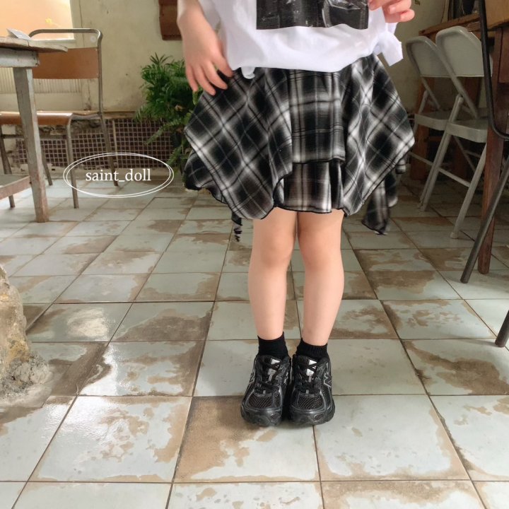 Saint Doll - Korean Children Fashion - #stylishchildhood - Checked Skirt - 10