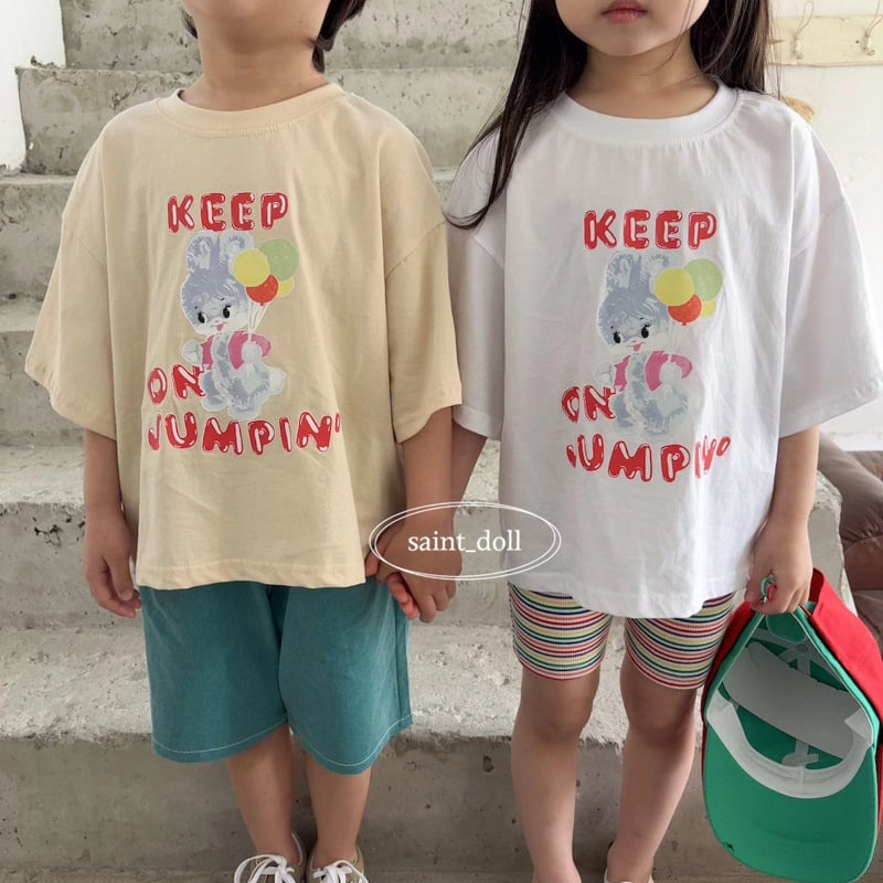 Saint Doll - Korean Children Fashion - #todddlerfashion - Jumping Rabbit Tee - 2