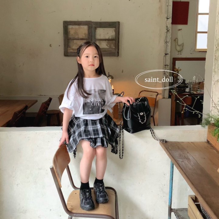 Saint Doll - Korean Children Fashion - #todddlerfashion - Checked Skirt - 8
