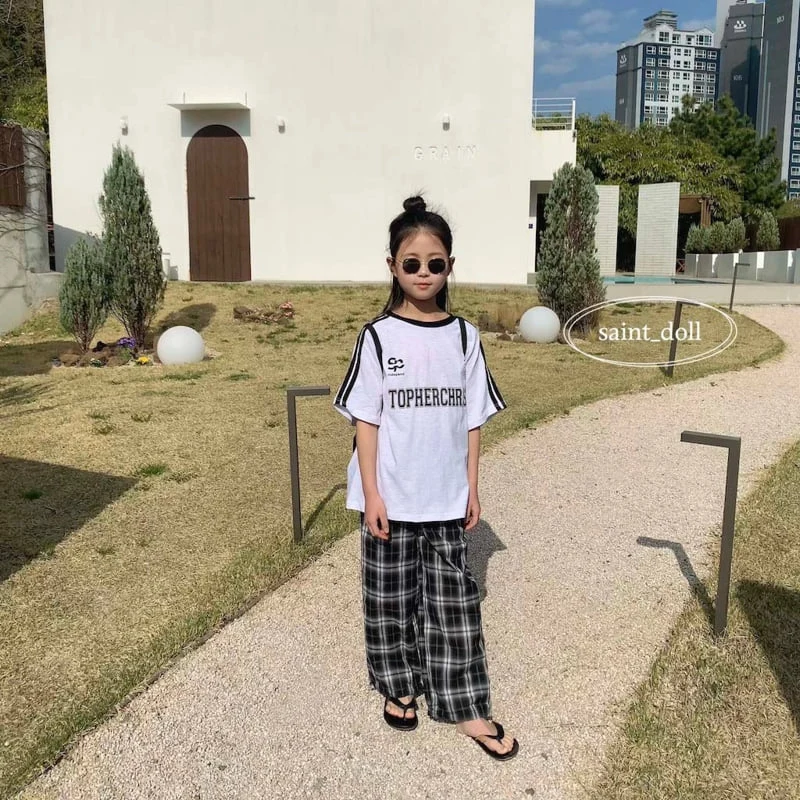 Saint Doll - Korean Children Fashion - #toddlerclothing - Two-Line Uniform Tee - 2
