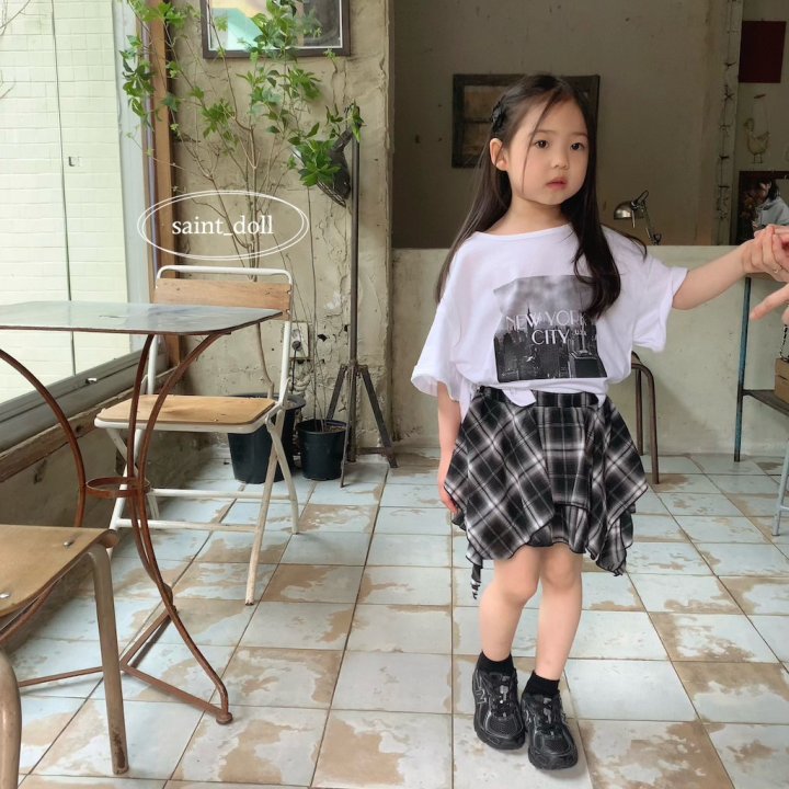 Saint Doll - Korean Children Fashion - #toddlerclothing - Checked Skirt - 9