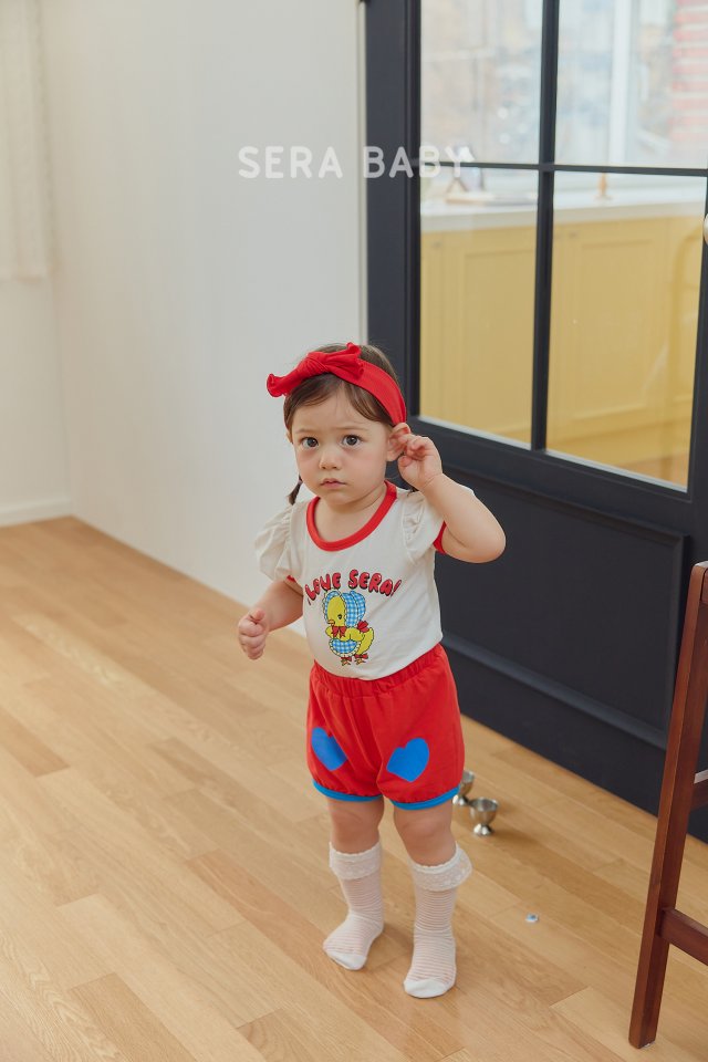 Sera - Korean Baby Fashion - #babyboutique - Bebe Love Top Bottom Set - 5