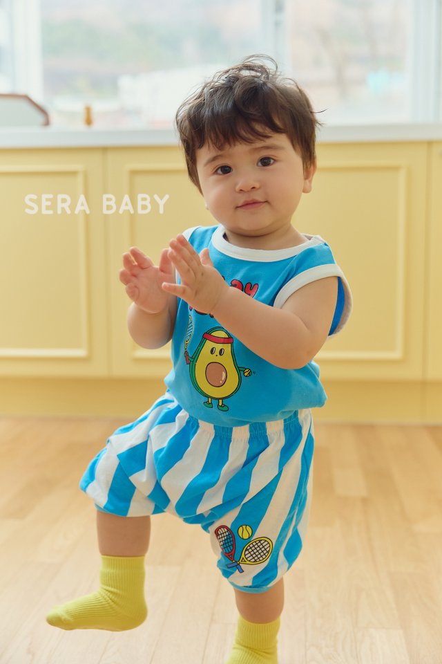 Sera - Korean Baby Fashion - #babyboutique - Bebe Avocado Top Bottom Set - 3