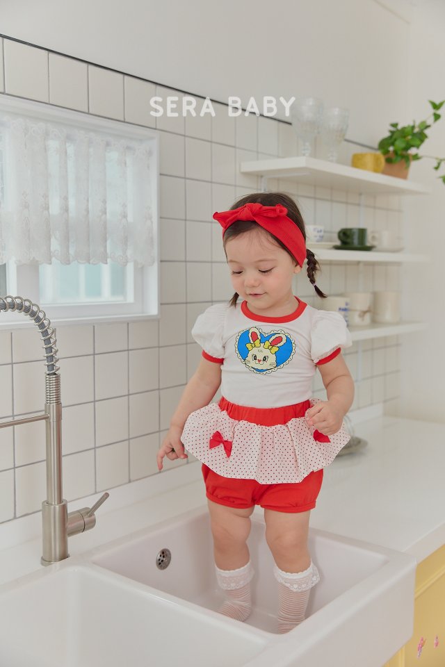 Sera - Korean Baby Fashion - #babyboutiqueclothing - Bebe Frill Heart Top Bottom Set - 7
