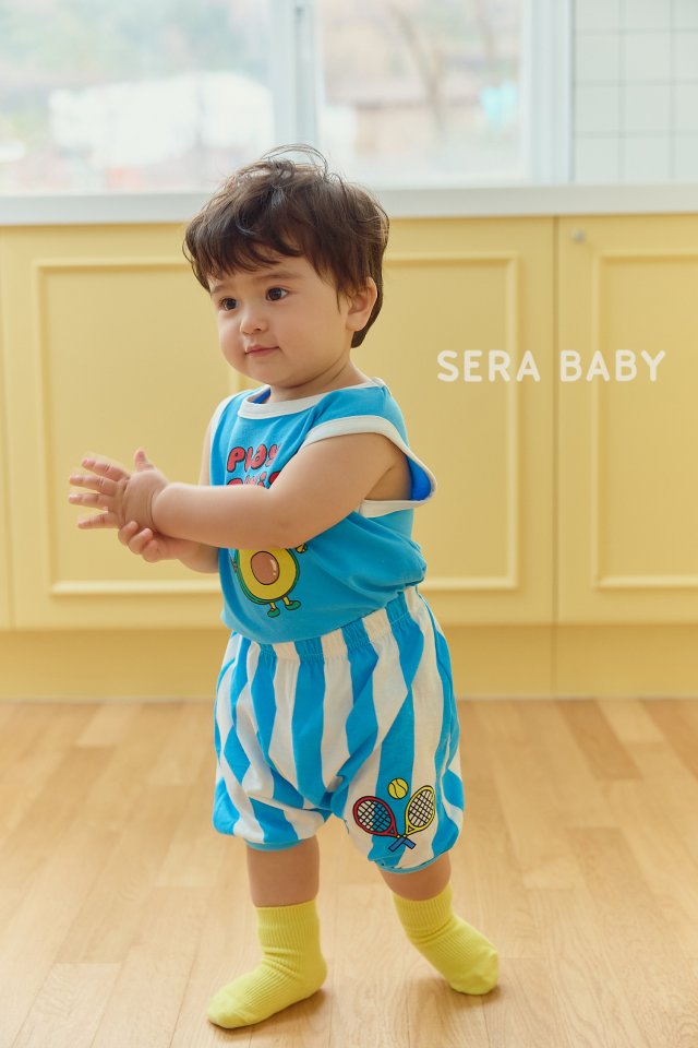 Sera - Korean Baby Fashion - #babyboutique - Bebe Avocado Top Bottom Set - 4