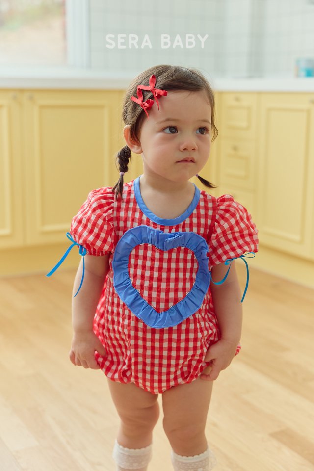 Sera - Korean Baby Fashion - #babyclothing - Bebe Check Ruffle Suit - 12