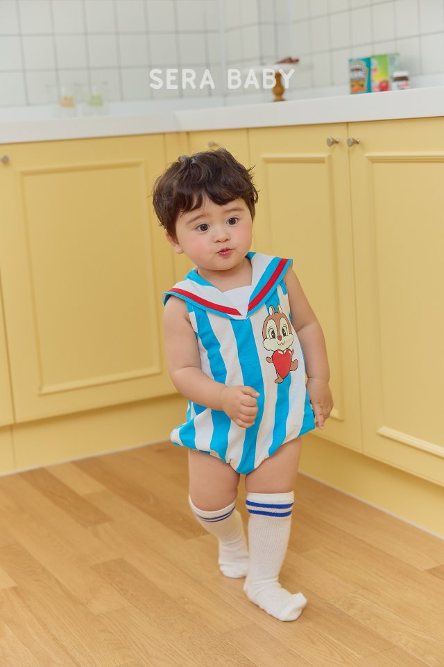 Sera - Korean Baby Fashion - #babyclothing - Bebe Marine Squirrel Suit - 4