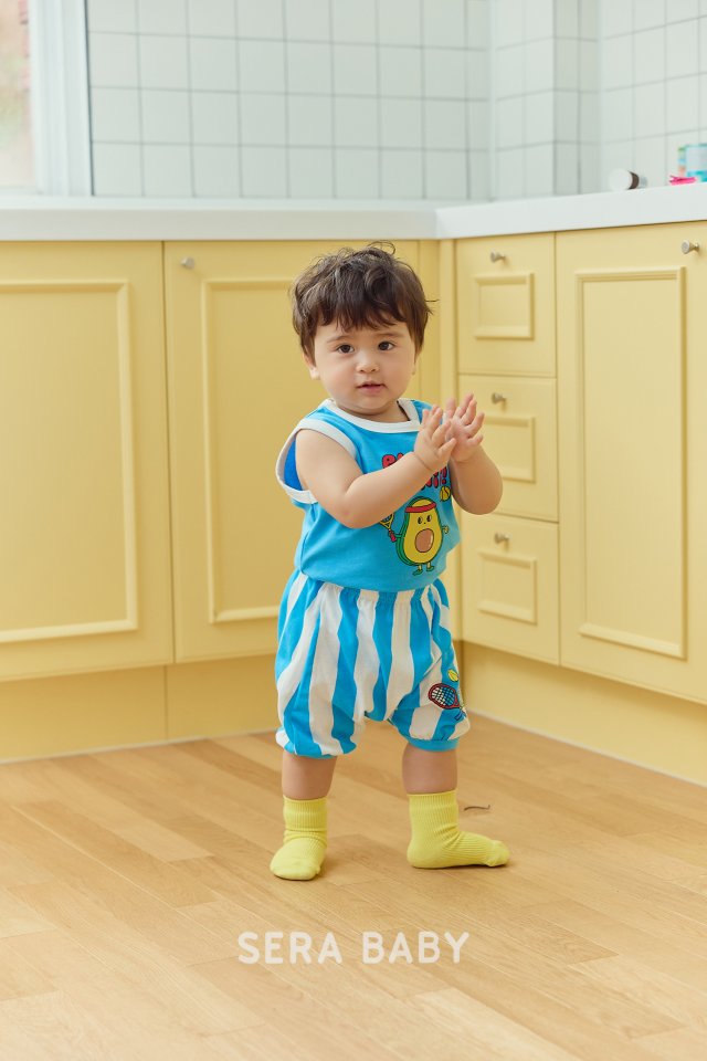 Sera - Korean Baby Fashion - #babyfashion - Bebe Avocado Top Bottom Set - 6